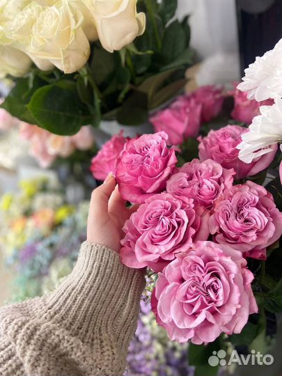 25 роз. Цветы. Букет цветов розы