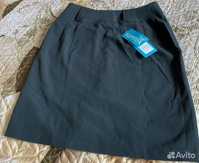 Черная мини юбка