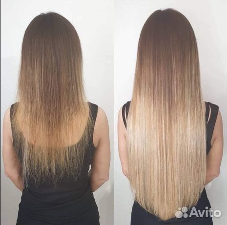 Наращивание волос под ключ биопротеиновые волосы