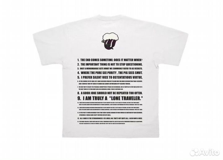 Футболка number nine god selection white