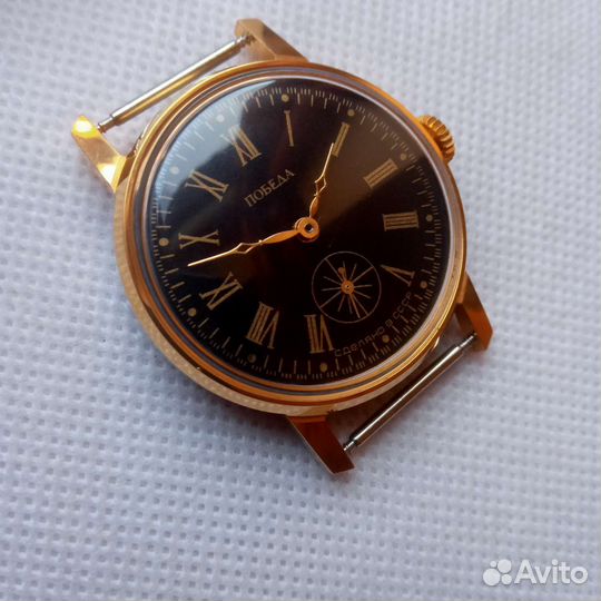 Часы СССР наручные Победа позолоченные