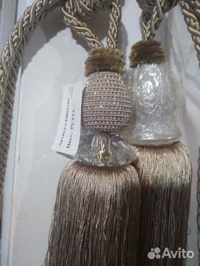 Новые большие подхваты для штор с кистью