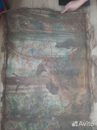 Картина маслом старая