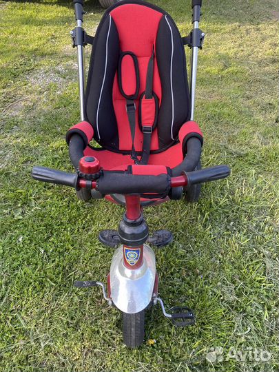 Велосипед с ручкой трехколесный