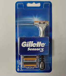 Станок Gillette sensor3 + 6 сменных кассет