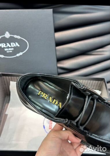 Туфли мужские Prada Diapason, кожа натуральная