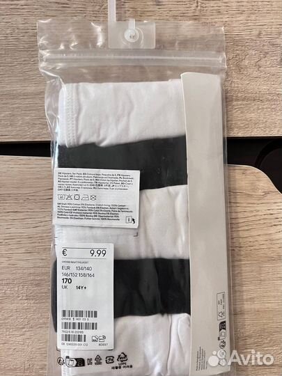 Трусы hm хипстеры подростковые 170