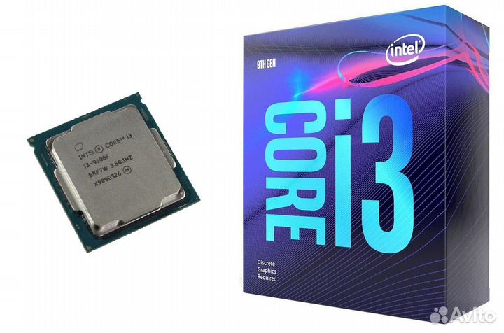 Процессор Intel Core i3-10100F LGA1200, 4 x 3600