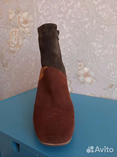 Ботильоны женские 37 размер натуральная замша