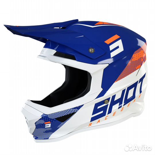 Шлем Shot Furious Camo (Синий/Оранжевый, XL)