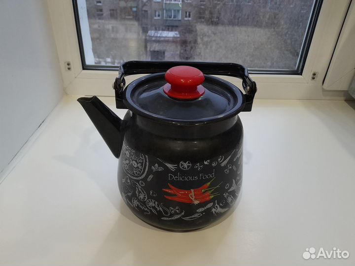 Чайник эмалированный 3,5 л. б/у