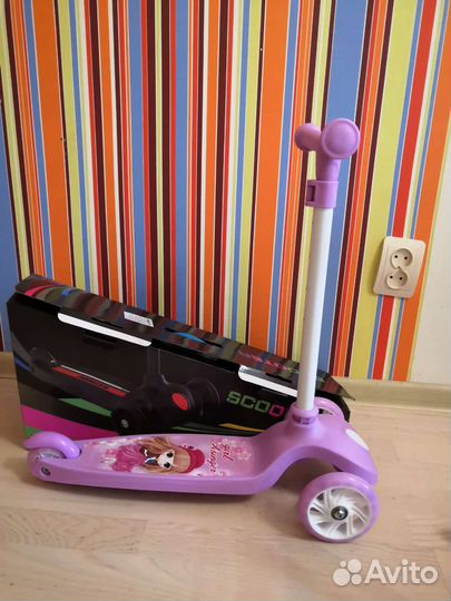 Самокат 3х колесный