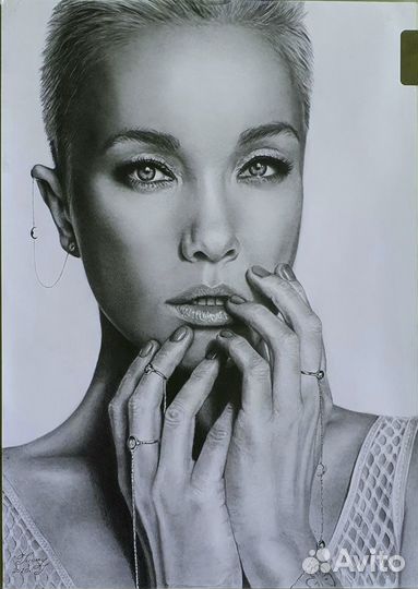 Портрет по фото карандашом