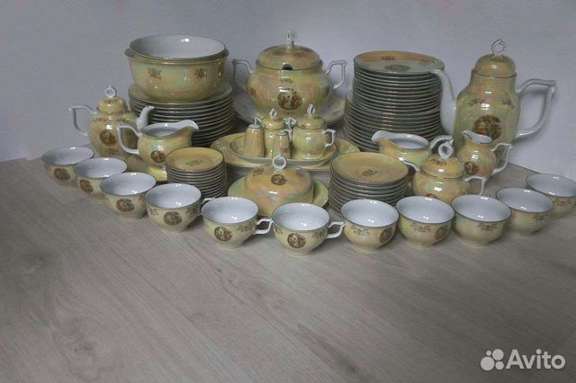 Фарфоровый сервиз Мадонна гдр, чайно-столовый