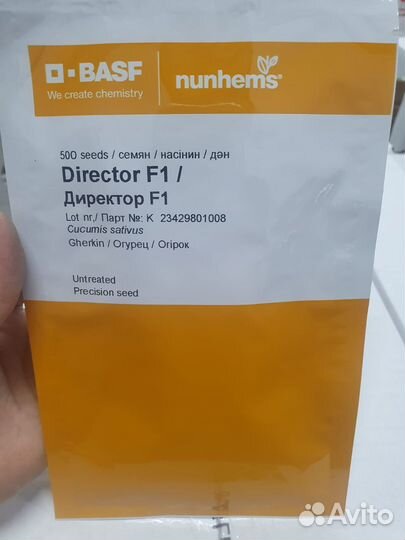 Семена Огурец Директор 500с Нунемс