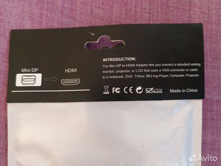 Hdmi с mini DP переходник