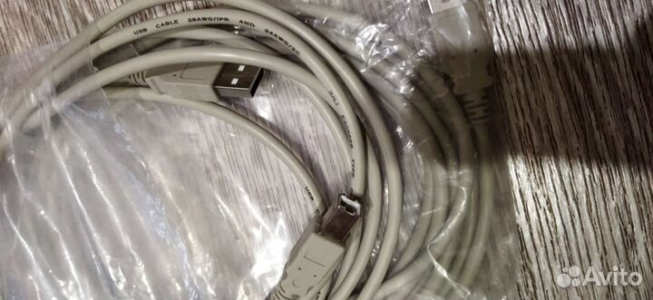 Кабель USB 2.0 Type-A - USB 2.0 Type-B 3 метра