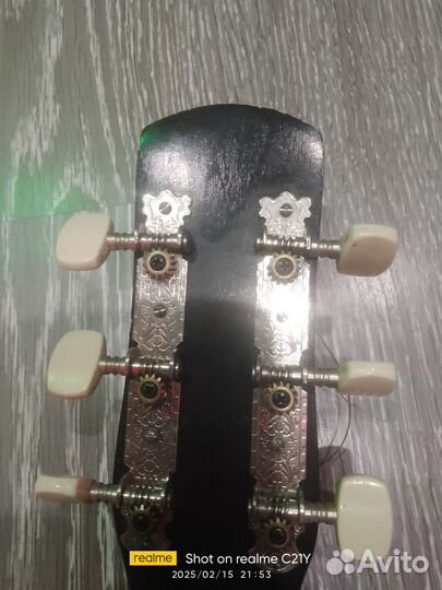 Акустическая гитара 6 струнная бу