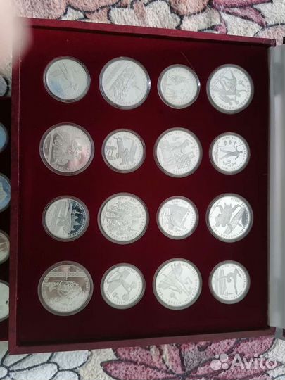 Набор монет олимпиада 80 серебро