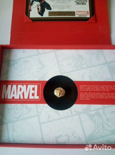 Кольцо серебро 925 +14К золото Spider-Man U.S.A