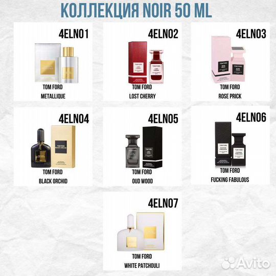 Духи в стилистике Тоm Ford