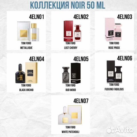 Духи в стилистике Тоm Ford