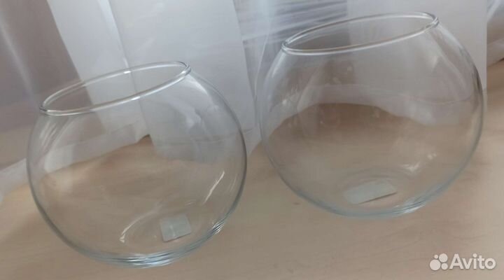 IKEA стеклянная ваза шар. Высота 10 см