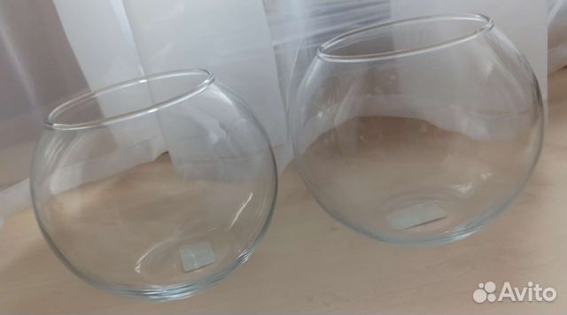 IKEA стеклянная ваза шар. Высота 10 см