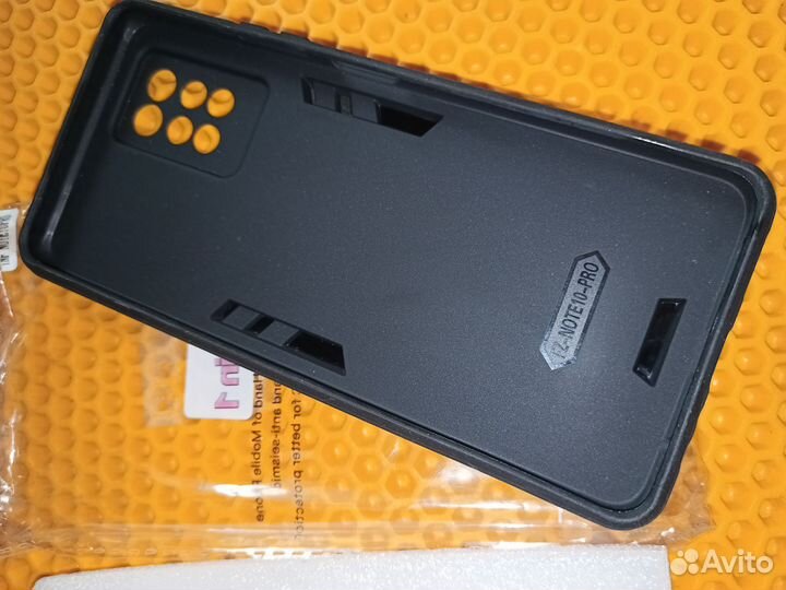 Чехол Infinix Note 10 Pro защита камер и кольцо