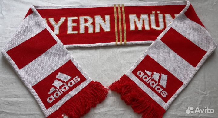 Шарф фк Бавария, сезон 2009/10, оф.мерч, адидас
