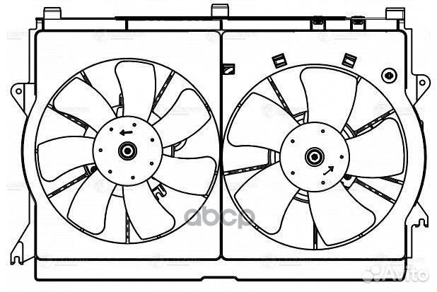 Э/вентилятор охл. для а/м Toyota Avensis (03)