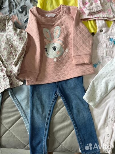 Детские вещи пакетом для девочек 80 86