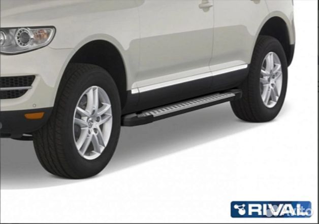 Пороги Подножки Volkswagen Touareg 2003- Bmw-Style