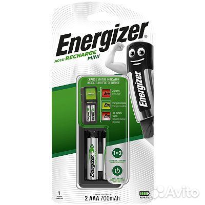 Зарядное устройство Energizer + 2 ааа аккумулятора