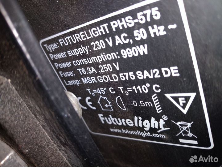 Светомузыка, futurelight PHS-575 PRO-Head Spot