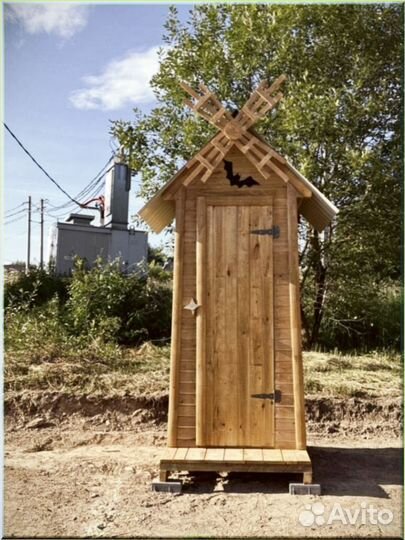 Уличный туалет деревянный VAP