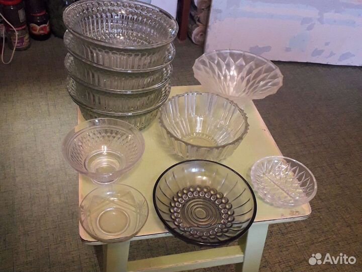 Ваза (вазочка,конфетница,салатница,розетка ) стекл