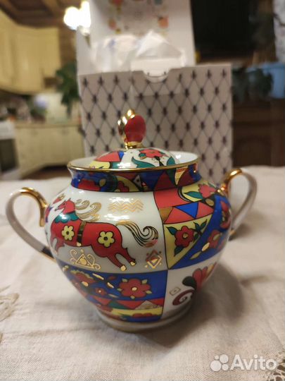 Сахарница ифз Воробьёвский, кофейник, пара