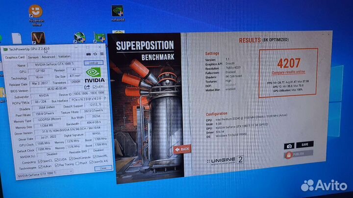 Видеокарта manli gtx1080ti 11Gb Callardo