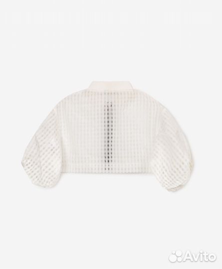 Жакет оверсайз на молнии белый Gulliver, ра