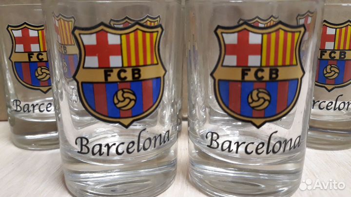 Стопки сувенирные Real Madrid, Barcelona (9шт)