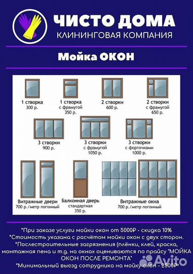 Мойка окон
