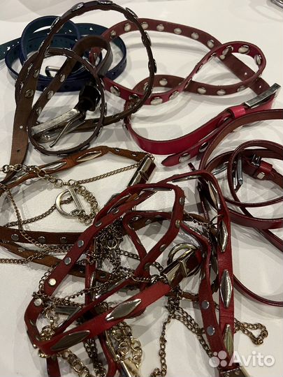 Ремень женский кожаный