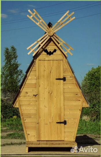 Уличный туалет деревянный оий 551