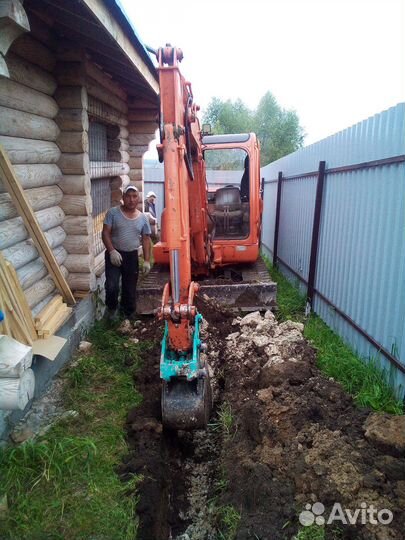 Услуги миниэкскаватора