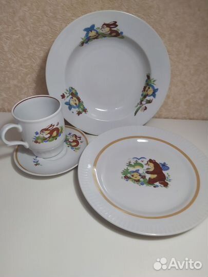 Набор детской посуды СССР