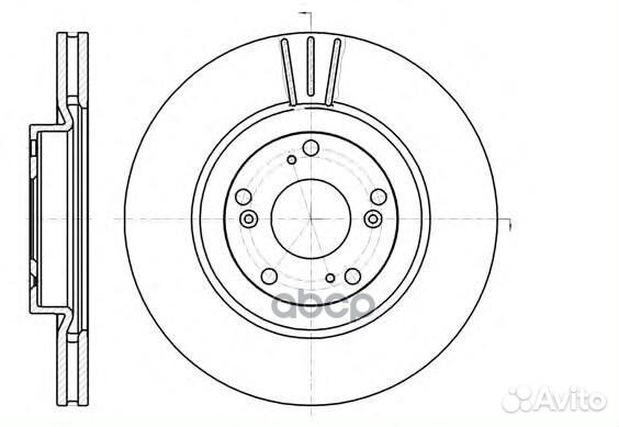 Диск торм. Honda CR-V II 6129710 Road house