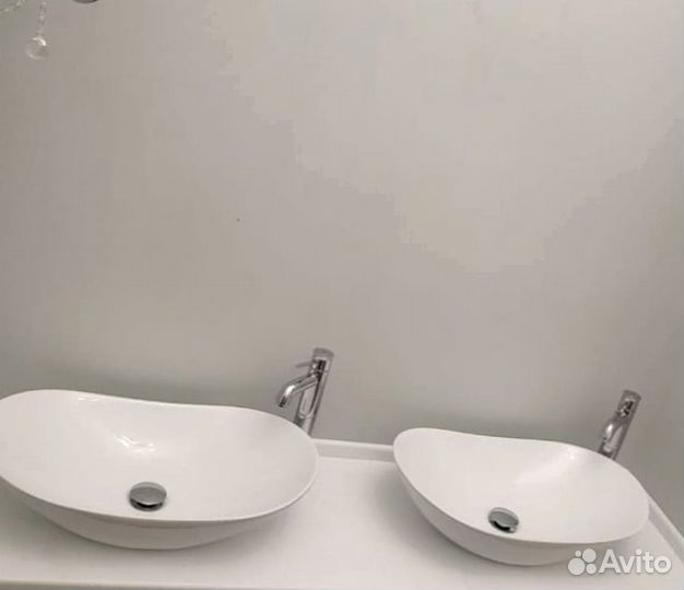 Столешница для ванной из искуственного камня