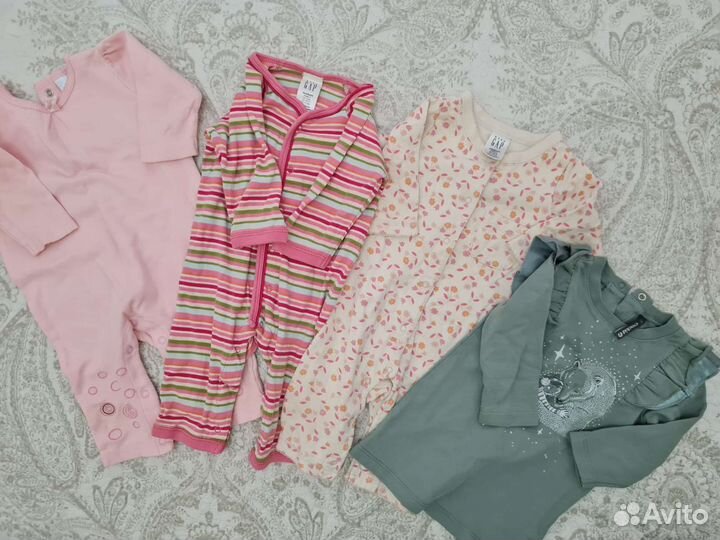 Детская одежда для девочек 68-80 размер (пакетом)