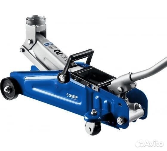 Подкатной домкрат зубр Т-30-K, 2т, 135-330 мм, кей
